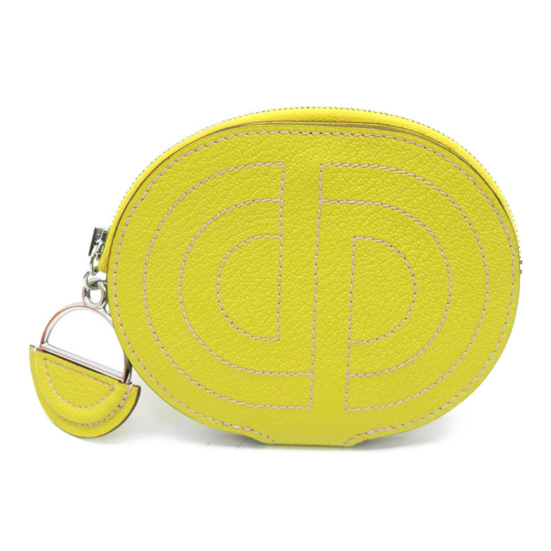Authentic HERMES In-The-Loop Mini Wallet Wallet Jaune: This item qualifies for FREE DOMESTIC SHIPPING to customers in the USA HERMES In-The-Loop Mini Wallet Jaune De Naples Goatskin Dimensions: W11.5Ã—H9Ã—D1.5cm The BIDHAUS Guarantee: Photos descrip
