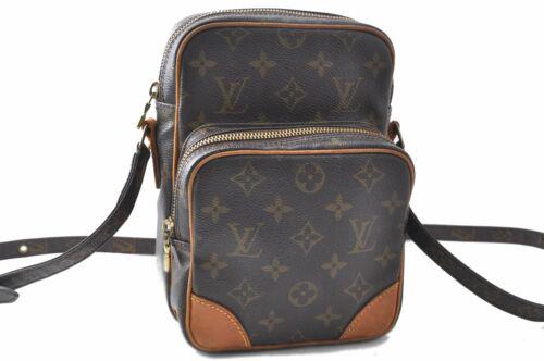 Authentic Louis Vuitton Monogram Amazone Shoulder Bag: This item qualifies for FREE DOMESTIC SHIPPING to customers in the USA Brand: Louis Vuitton Bag Height: 8.3inches (21cm) Material: Monogram Canvas Bag Depth: 3.5inches (9cm) Style: Shoulder Bag MPN: D