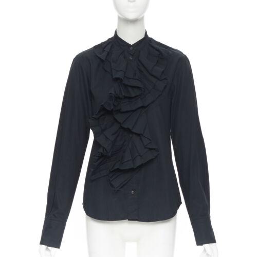 Authentic JENS LAUGESEN dark green black victorian: This item qualifies for FREE DOMESTIC SHIPPING to customers in the USA Brand: Jens Laugesen Fabric Type: Cotton Material: Cotton Neckline: Mock Neck Size: Uk10 Occasion: Casual Size Type: Regular Patt