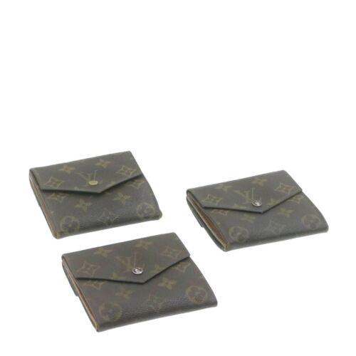 Authentic LOUIS VUITTON Monogram Wallet 3set: This item qualifies for FREE DOMESTIC SHIPPING to customers in the USA Brand: LOUIS VUITTON Color: Monogram Type: unknown Department: Woman UPC: Does not apply EAN: Does not apply The BIDHAUS Guarante