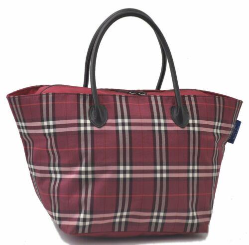Authentic Burberry BLUE LABEL Check Nylon Tote Bag: This item qualifies for FREE DOMESTIC SHIPPING to customers in the USA Brand: Burberry Style: Tote Bag Country/Region of Manufacture: Japan Type: Tote Bag Bag Length: 18.1inches (46cm) Department: Wom