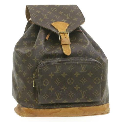 Authentic LOUIS VUITTON Monogram Montsouris GM Backpack: This item qualifies for FREE DOMESTIC SHIPPING to customers in the USA Brand: LOUIS VUITTON Size: W31 x H39 x D13cm / Shoulder Length 62-68cm(Approx) Color: Monogram Country/Region of Manufacture: Fra