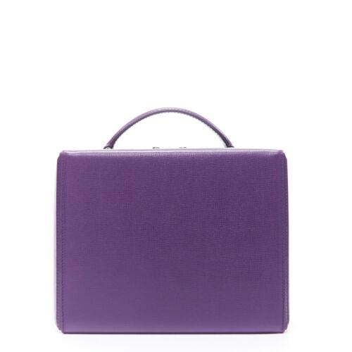 Authentic MARK CROSS Large Grace purple leather silver: This item qualifies for FREE DOMESTIC SHIPPING to customers in the USA Material: Leather Hardware Material: Metal Handle Style: Top Handle Brand: Mark Cross Feature: Adjustable Strap Year Manufactured