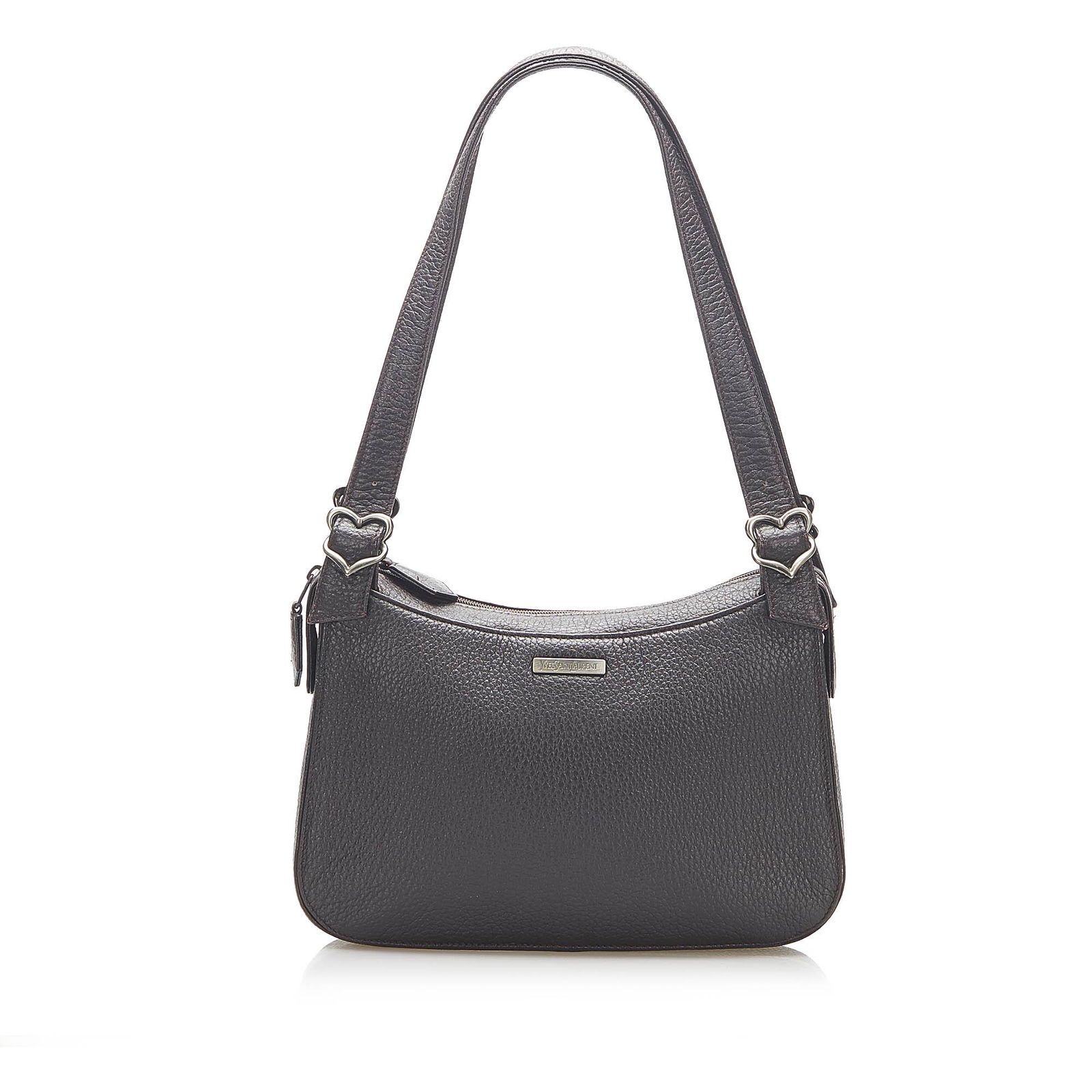 Authentic YSL Leather Shoulder Bag: This item qualifies for FREE DOMESTIC SHIPPING to customers in the USA This shoulder bag features a leather body flat leather straps and a top zip closure. Brand: YSL Model: Leather Shoulder Bag Origi