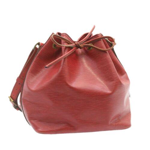Authentic LOUIS VUITTON Epi Petit Noe Shoulder Bag Red: This item qualifies for FREE DOMESTIC SHIPPING to customers in the USA Brand: LOUIS VUITTON Size: W25 x H27 x D19cm(Approx) Color: Red Country/Region of Manufacture: France Material: Epi Leather Type: