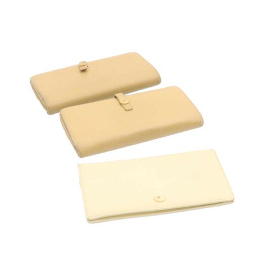 Authentic CHANEL Coco Button Wallet Leather 3Set: This item qualifies for FREE DOMESTIC SHIPPING to customers in the USA Brand: CHANEL Material: Leather Type: unknown Department: Woman Color: Beige / White UPC: Does not apply EAN: Does not apply The