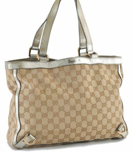 Authentic GUCCI Abbey GG Shoulder Tote Bag Canvas: This item qualifies for FREE DOMESTIC SHIPPING to customers in the USA Brand: GUCCI Style: Tote Bag Country/Region of Manufacture: Italy Type: Tote Bag Serial Number: 170004203419 Department: Women Ba