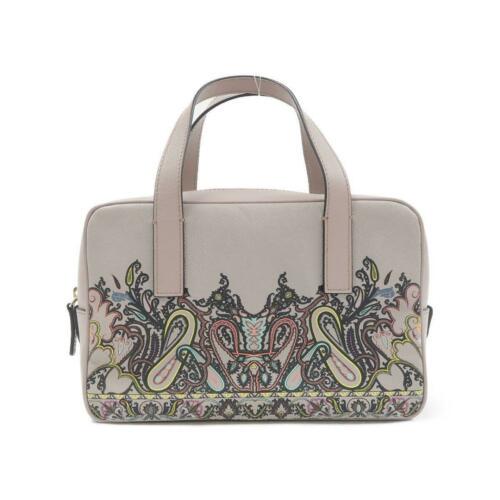 Authentic Etro Bag 1G948 2153: This item qualifies for FREE DOMESTIC SHIPPING to customers in the USA Brand: Etro Gender: Ladies Style: Hand Bag Size: W X H X Gusset (W) : 25.5Cm X 17Cm X 9.5Cm Handle :30Cm Color: Gray+Multi Gold P