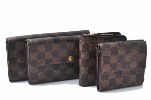 Authentic Louis Vuitton Damier Long Bifold Wallet Brown: This item qualifies for FREE DOMESTIC SHIPPING to customers in the USA Brand: Louis Vuitton Department: Women Country/Region of Manufacture: France/Spain Material: Damier Canvas Serial Number: SP0977/