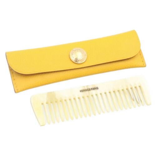 Authentic HERMES Buffalo Horn Comb & Leather Case: This item qualifies for FREE DOMESTIC SHIPPING to customers in the USA Brand: HERMES Color: unknown Type: unknown Department: Woman UPC: Does not apply EAN: Does not apply The BIDHAUS Guarantee: Photo