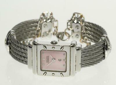 Authentic Philippe Charriol Saint-Tropez 6007909 Pink: This item qualifies for FREE DOMESTIC SHIPPING to customers in the USA Product details Gender Ladies Material Stainless steel x Stainless steel Dial color pink shell Machine type quartz Ref.No 6007909