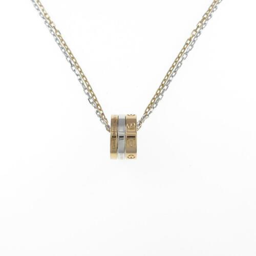 Authentic Cartier Love Necklace: This item qualifies for FREE DOMESTIC SHIPPING to customers in the USA Brand: Cartier Accessories: With Box. With Warranty Card Material: 750Pg/750Wg Actualsize: Imate Size Of Pendant (Height X Width)