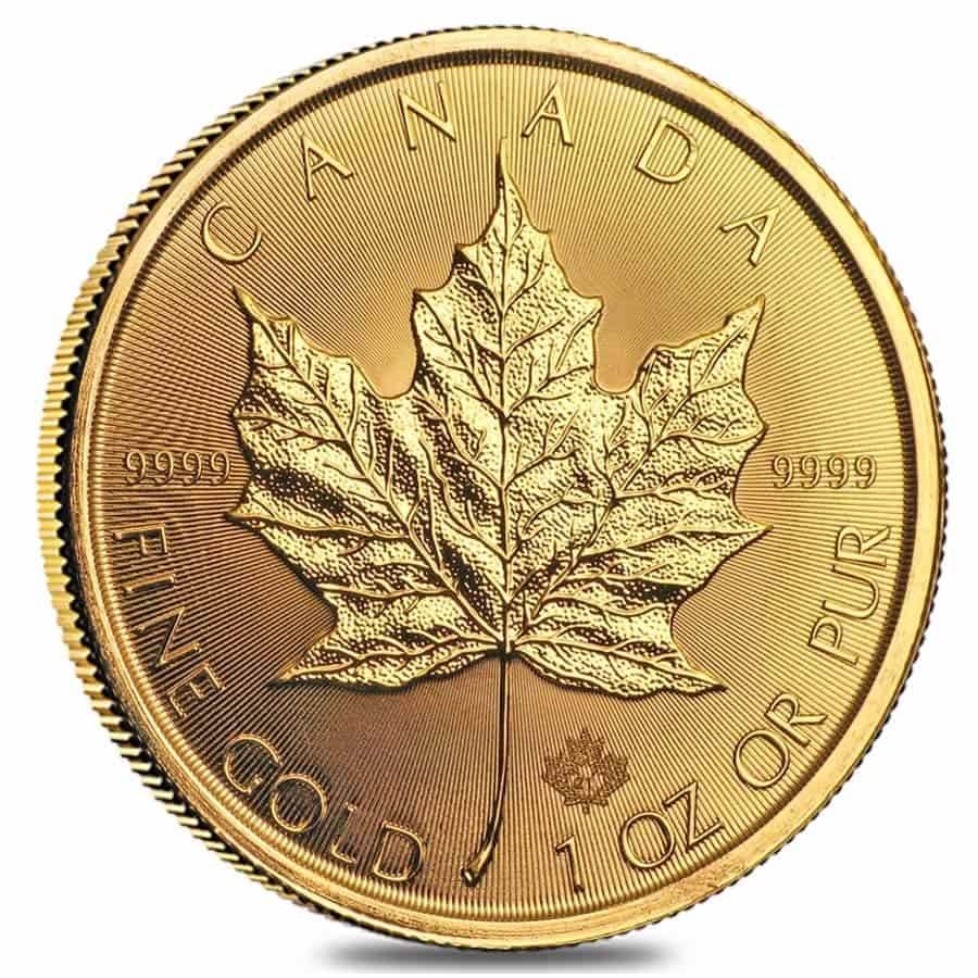 2021 1 oz Canadian Gold Maple Leaf $50 Coin .9999 Fine: This item qualifies for FREE DOMESTIC SHIPPING to customers in the USA You are bidding on the total lot which includes 1 of the following item: 2021 1 oz Canadian Gold Maple Leaf $50 Coin .9999 Fine B