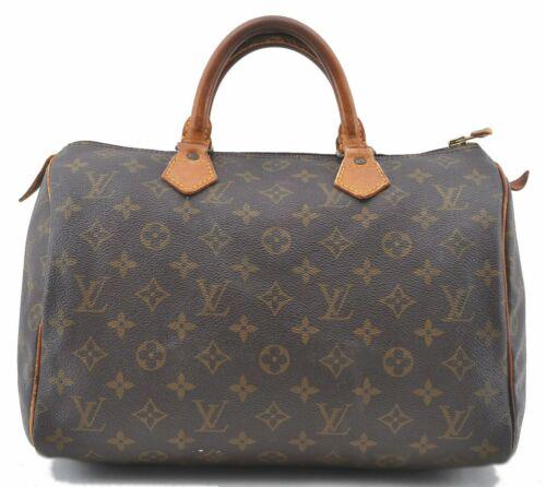 Authentic Louis Vuitton Monogram Speedy 30 Hand Bag: This item qualifies for FREE DOMESTIC SHIPPING to customers in the USA Brand: Louis Vuitton Style: Hand Bag Country/Region of Manufacture: France Type: Hand Bag Serial Number: 834SA Department: Women