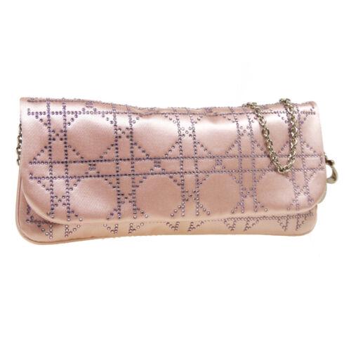 Authentic Christian Dior Lady Dior Cannage Rhinestone: This item qualifies for FREE DOMESTIC SHIPPING to customers in the USA Size: Small Pattern: Lady Dior Accents: Logo Rhinestone Features: Chain Strap Detachable Strap Inner Pockets Model: Shoulder Bag