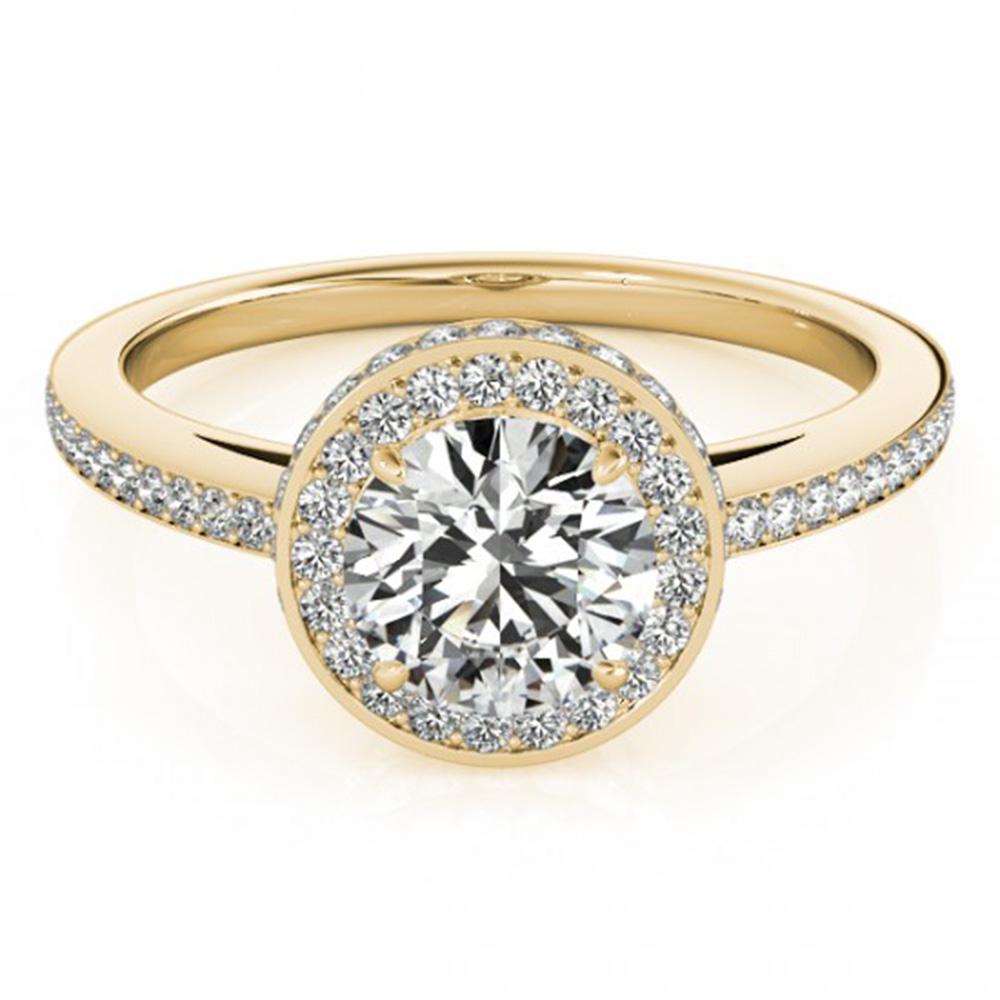 1.25 ctw Certified VS/SI Diamond Solitaire Halo Ring: This item qualifies for FREE DOMESTIC SHIPPING to customers in the USA 1.25 ctw Certified VS/SI Diamond Solitaire Halo Ring 14k Yellow Gold Designer Brand Luxury Jewelrymade in the USA Suggested Retai