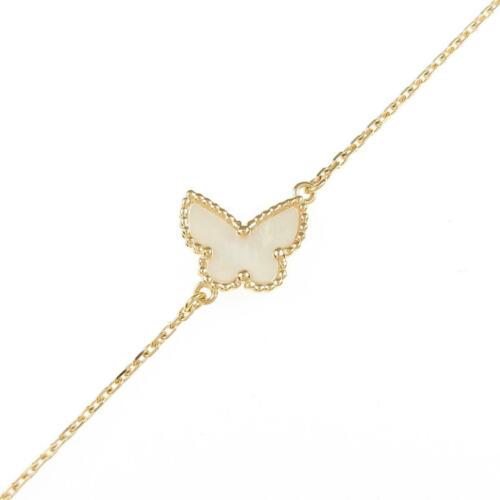 Authentic Van Cleef & Arpels Sweet Alhambra Papillon: This item qualifies for FREE DOMESTIC SHIPPING to customers in the USA Brand: Van Cleef & Arpels Accessories: With Box. With Warranty Card Material: 750Yg Actualsize: Width:11.0Mm Gender: Ladies Cente