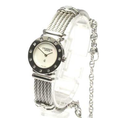 Authentic Philip Charriol Saint-Tropez 6009908 Quartz: This item qualifies for FREE DOMESTIC SHIPPING to customers in the USA State rank Body rank B Belt trunk B Product condition The glass is in a beautiful state Case small dent (whole) Bezel small dent