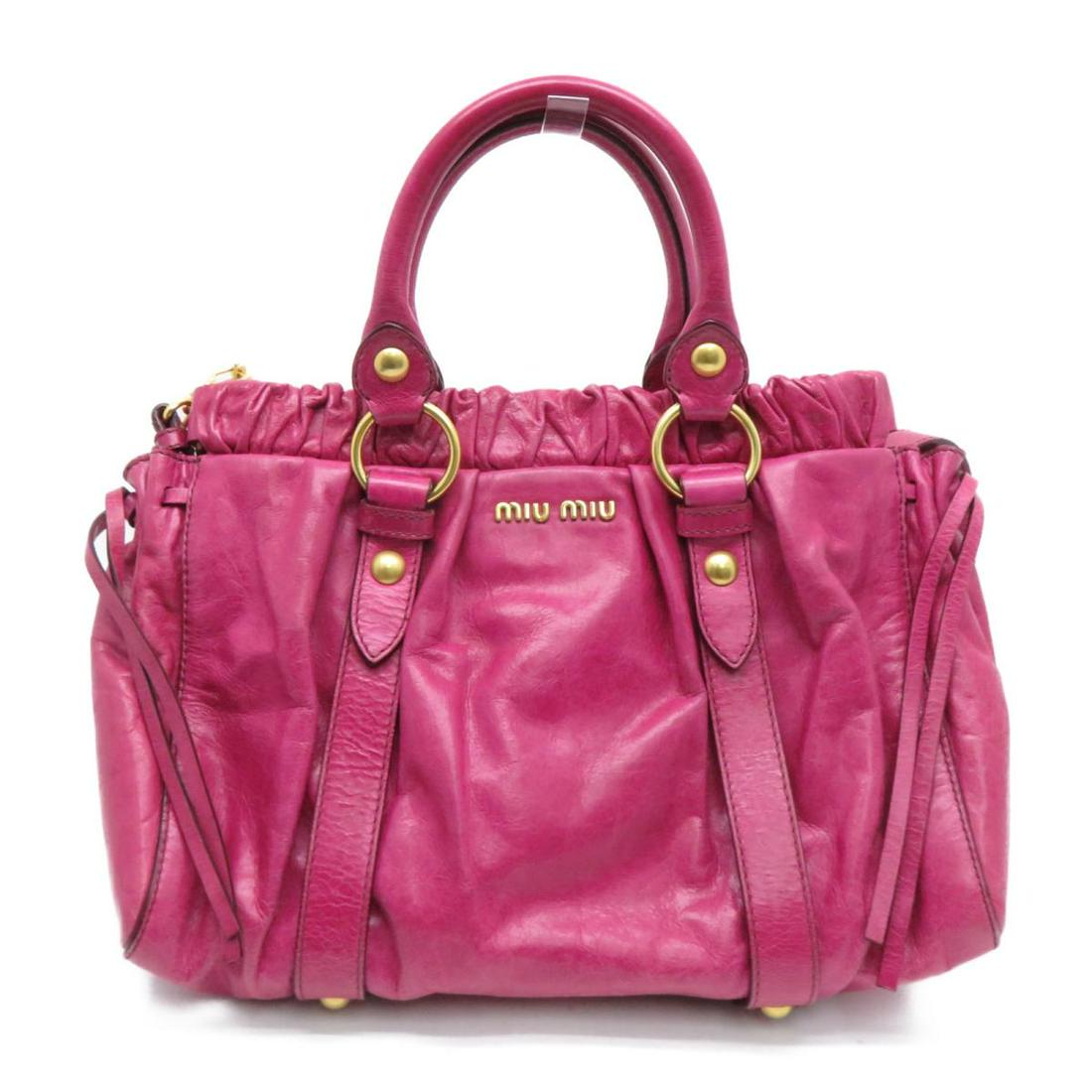 Authentic miu miu 2 Way Shoulder Bag Purple Calf: This item qualifies for FREE DOMESTIC SHIPPING to customers in the USA Brand: miu miu Model: miu miu 2 Way Shoulder Bag Purple Calf Category: Women-Handbags Color: Purple Dimensions: W32Ã—H26Ã—D