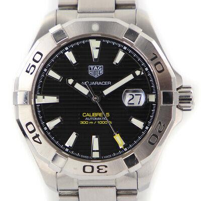 Authentic Tag Heuer Aquaracer Calibre 5 Automatic: This item qualifies for FREE DOMESTIC SHIPPING to customers in the USA Tag Heuer Aquaracer Calibre 5 Automatic WAY2010 Stainless Men's Watch Brand: Tag Heuer Product Aquaracer Caliber 5 Model: WAY2010