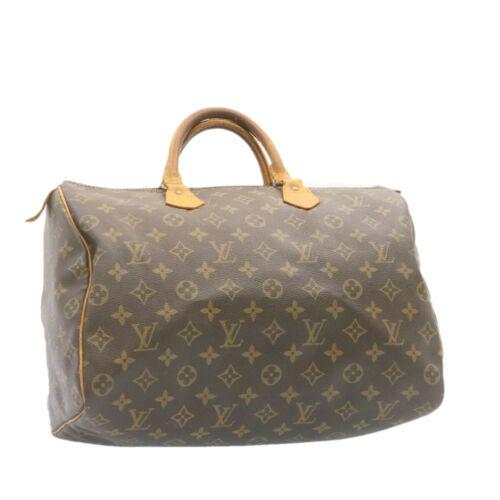 Authentic LOUIS VUITTON Monogram Speedy 35 Hand Bag: This item qualifies for FREE DOMESTIC SHIPPING to customers in the USA Brand: LOUIS VUITTON Size: W35 x H23 x D19cm(Approx) Color: Monogram Country/Region of Manufacture: France Material: Monogram Can