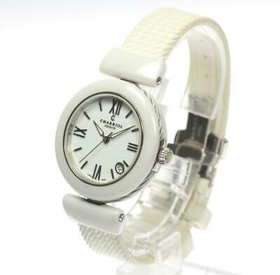 Authentic Charriol AEL SS Ceramic White Dial Date: This item qualifies for FREE DOMESTIC SHIPPING to customers in the USA Product details Gender Ladies Material SS / Ceramic x Rubber Dial color white Machine type quartz Serial No 1 No accessories (mai