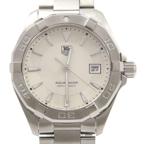 Authentic Tag Heuer WAY1111.BA0928 Aquaracer Quartz: This item qualifies for FREE DOMESTIC SHIPPING to customers in the USA Brand: Tag Heuer Department: Mens Type: Wristwatch Size: Case Diameter 40.5Mm Maximum Arm Size: 19.5Cm Color: Silver - - The BIDH
