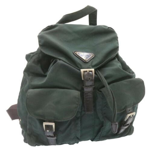 Authentic PRADA Backpack Nylon Khaki: This item qualifies for FREE DOMESTIC SHIPPING to customers in the USA Brand: PRADA Bag Length: 9.8inch(Approx) / 25cm(Approx) Style: Backpack Department: Women Material: Nylon Country of Manufacture:
