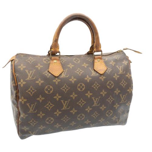 Authentic LOUIS VUITTON Monogram Speedy 30 Hand Bag: This item qualifies for FREE DOMESTIC SHIPPING to customers in the USA Brand: LOUIS VUITTON Size: W30 x H23 x D17cm(Approx) Color: Monogram Country/Region of Manufacture: France Material: Monogram Can