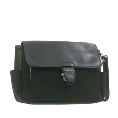 Authentic BURBERRY Clutch Bag Black Nylon Leather: This item qualifies for FREE DOMESTIC SHIPPING to customers in the USA Brand: BURBERRY Size: W27 x H18 x D7cm(Approx) Color: Black Type: Clutch Bag Material: Nylon Department: Woman Style: Clutch Bag