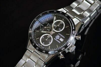 Authentic TAG Heuer CV2010-4 Carrera Chronograph Men's: This item qualifies for FREE DOMESTIC SHIPPING to customers in the USA Brand: TAG Heuer Product name Carrera Chronograph CV2010-4 Men's Automatic Material SS Accessories None State A There is some usa