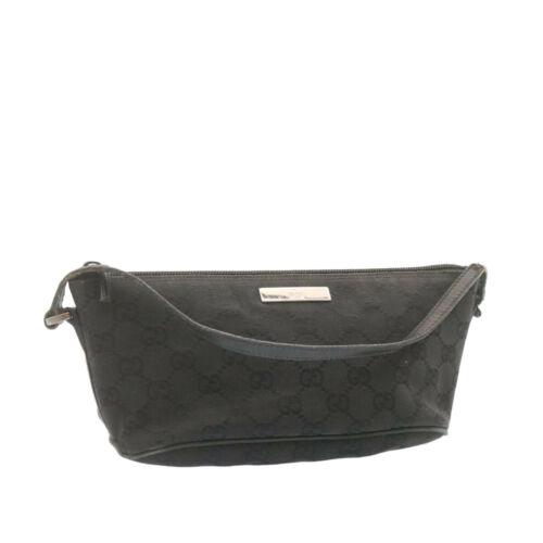 Authentic GUCCI GG Canvas Accessory Pouch Black: This item qualifies for FREE DOMESTIC SHIPPING to customers in the USA Brand: GUCCI Color: Black Material: GG Canvas Country/Region of Manufacture: Italy UPC: Does not apply EAN: Does not apply The BI