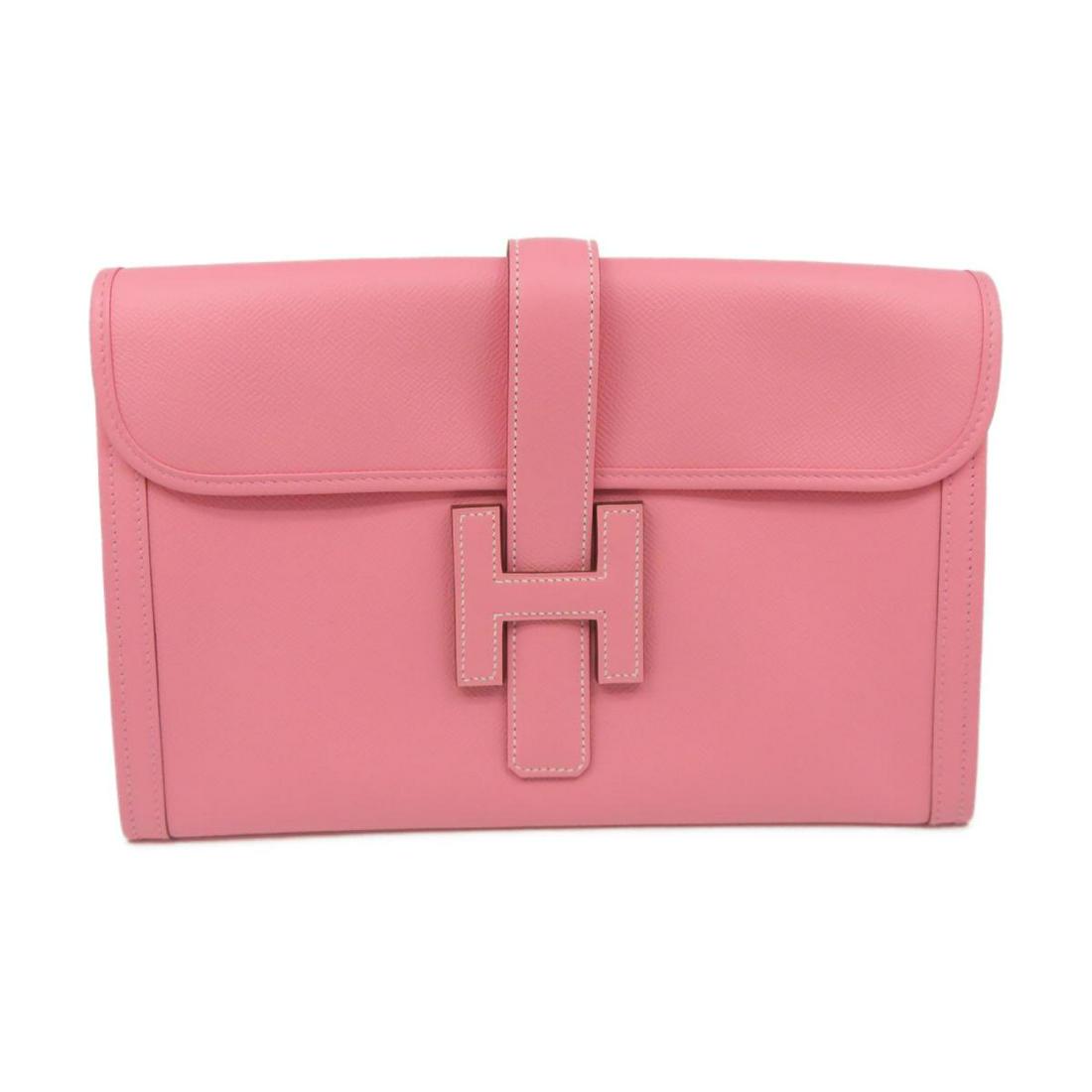 Authentic HERMES Jije PM Second Bag Rose Confetti Veau: This item qualifies for FREE DOMESTIC SHIPPING to customers in the USA Brand: HERMES Model: HERMES Jije PM Second Bag Rose Confetti Veau Epsom Category: Women Handbag Color: Rose Confetti Dimensions: 