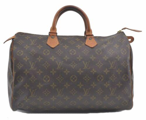 Authentic Louis Vuitton Monogram Speedy 35 Hand Bag Old: This item qualifies for FREE DOMESTIC SHIPPING to customers in the USA Brand: Louis Vuitton Style: Hand Bag Country/Region of Manufacture: France Type: Hand Bag Serial Number: SD Department: Women Bag