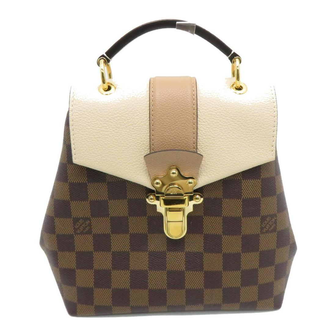 Authentic LOUIS VUITTON Clapton Backpack Rucksack: This item qualifies for FREE DOMESTIC SHIPPING to customers in the USA Brand: LOUIS VUITTON Model: LOUIS VUITTON Clapton Backpack Rucksack Damier Category: Women Handbag Color: nan Dimensions: W19.5Ã
