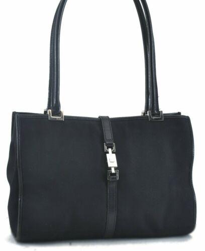 Authentic GUCCI Jackie Shoulder Hand Bag Nylon Leather: This item qualifies for FREE DOMESTIC SHIPPING to customers in the USA Brand: GUCCI Style: Hand Bag Country/Region of Manufacture: Italy Type: Hand Bag Serial Number: 00210731705 Department: Women Bag