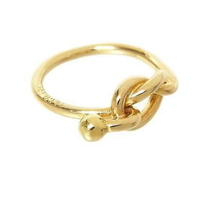 Authentic Tiffany & Co. Love Knot Ring K18YG Ladies: This item qualifies for FREE DOMESTIC SHIPPING to customers in the USA Tiffany & Co. Love Knot Ring K18YG Ladies Ring Size 5.5 Pre-Owned Brand: Tiffany & Co. Model Name: Love Knot Ring Material: K18YG