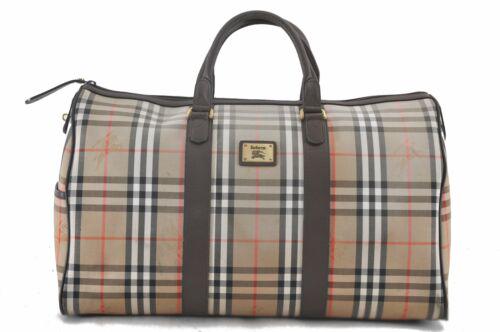 Authentic Burberrys Nova Check Travel Boston Bag Canvas: This item qualifies for FREE DOMESTIC SHIPPING to customers in the USA Brand: Burberrys Type: Boston Bag Bag Length: 20.1inches (51cm) Department: Women Bag Height: 11.8inches (30cm) Material: Canvas