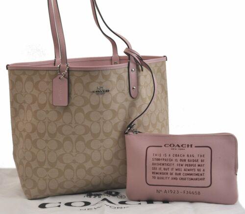 Authentic Coach PVC Leather Shoulder Tote Bag Beige: This item qualifies for FREE DOMESTIC SHIPPING to customers in the USA Country/Region of Manufacture: Myanmar MPN: Does not apply Department: Women Brand: Coach Style: Tote Bag Bag Depth: 6.1inches (1