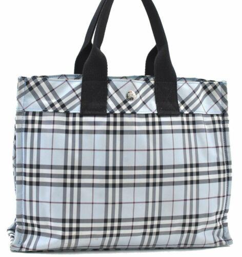Authentic Burberry BLUE LABEL Check Hand Bag Nylon: This item qualifies for FREE DOMESTIC SHIPPING to customers in the USA Brand: Burberry Style: Hand Bag Country/Region of Manufacture: Japan Type: Hand Bag Bag Length: 13.6inches (34.5cm) Department: W