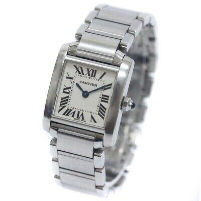 Authentic Cartier Tank Francaise SM Quartz Silver: This item qualifies for FREE DOMESTIC SHIPPING to customers in the USA ITEM SPEC Management No.xx-14057-cs Brand: Name CARTIER Product Name Tank Francaise SM watch Applicable ladies model number W5100