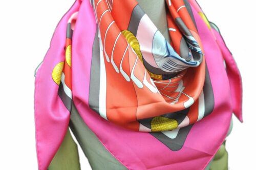 Authentic HERMES Scarf "SWING" Silk Pink: This item qualifies for FREE DOMESTIC SHIPPING to customers in the USA Brand: HERMES Country/Region of Manufacture: France Style: Scarf Type: Scarf Department: Women Material: Silk Color: Pink Size(cm