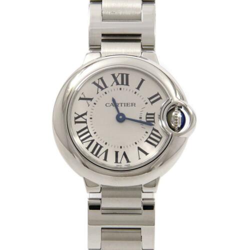 Authentic Cartier W69010Z4 Ballon Blue Quartz: This item qualifies for FREE DOMESTIC SHIPPING to customers in the USA Brand: Cartier Accessories: With Non-Original Box Color: Silver Roman - Reference Number: W69010Z4 Department: Ladies Additionali