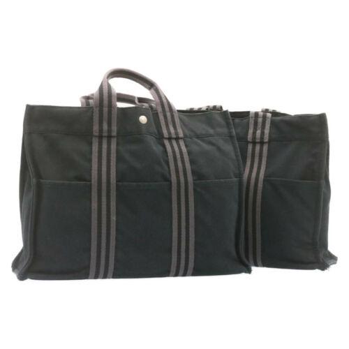 Authentic HERMES Fourre Tout MM Hand Bag 2Set Canvas: This item qualifies for FREE DOMESTIC SHIPPING to customers in the USA Brand: HERMES Bag Length: 16.5inch(Approx) / 42cm(Approx) Style: Hand Bag Department: Women Material: 100% Cotton Country of Manu