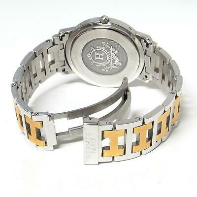 Authentic HERMES Clipper CL6.720 Men's GP SS Qz Date: This item qualifies for FREE DOMESTIC SHIPPING to customers in the USA Product Details Brand: HERMES Model: CL6.720 Product name Clipper Material GP / SS Dial color ivory Target men Movement quartz Wa