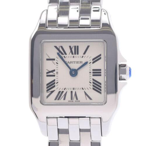 Authentic CARTIER Santos Demoiselle SM W25064Z5 watch: This item qualifies for FREE DOMESTIC SHIPPING to customers in the USA Brand: CARTIER Department: Ladies Style: watch Movement: Quartz Material: Stainless Steel Dial Color: Ivory system Color: White T