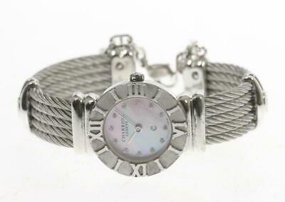 Authentic Philippe Charriol Saint-Tropez SV925 Quartz: This item qualifies for FREE DOMESTIC SHIPPING to customers in the USA Product details Gender Ladies Material SV925 x SS Dial color pink shell Machine type quartz No accessories (main unit only) Case