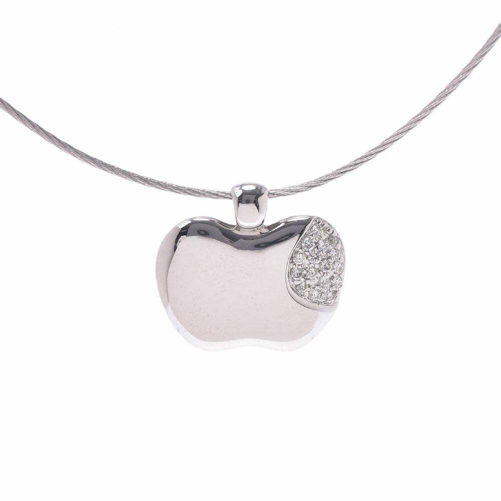 Authentic CHARRIOL Apple Pave Diamond Ladies K18WG: Brand: Charriol Model: Apple pave diamond Gender: Men,Women Condition: Used (very good) Material: White gold (18K) Damage Ranking: Stone ,Scuff ,- Weight: 7.8g / 0.27oz. Necklace Type: Pendant necklac