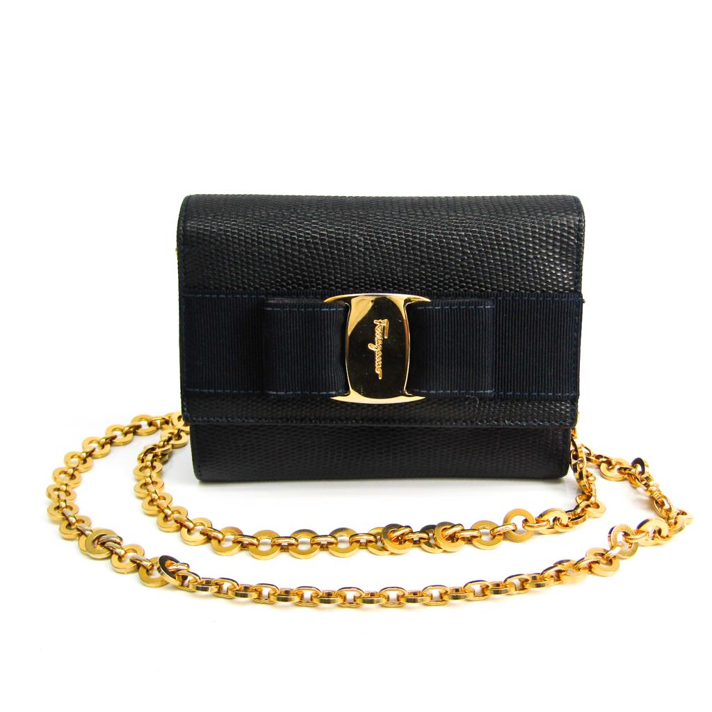 Authentic Salvatore Ferragamo Vara Ribbon AQ213202: This item qualifies for FREE DOMESTIC SHIPPING to customers in the USA Brand: Salvatore Ferragamo Model: Ribbon AQ213202 Type: Shoulder bag Gender: Women Condition: Used (very good) Line: Vara Materia