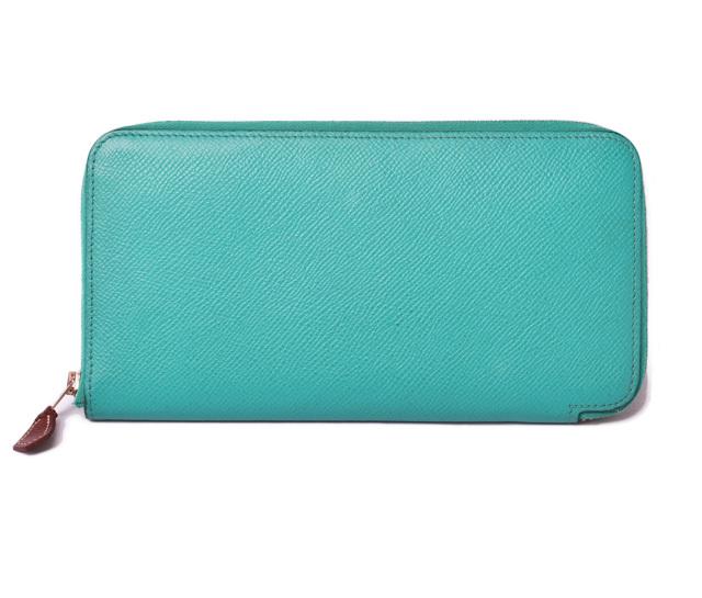Authentic HERMES wallet long AZAP silk in Vaux Epson: This item qualifies for FREE DOMESTIC SHIPPING to customers in the USA Brand: Hermes Type: Long wallet (bi-fold) Condition: Used (very good) Line: Azap Size (HxWxD): 9.5cm x 12cm x 2cm / 3.74'' x 4.72